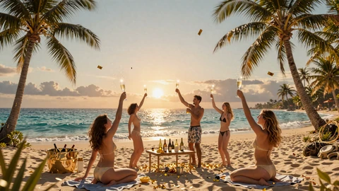 Goldene Strandparty im Sonnenuntergang - Weekend Reload Bonus bei OnlySpins Casino