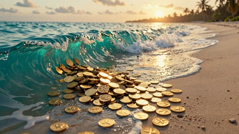 T&uuml;rkise Welle &uuml;ber goldenen M&uuml;nzen - 10% Cashback im OnlySpins Casino